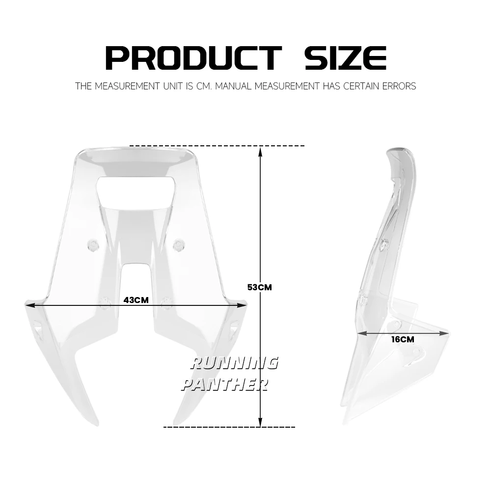 Козырек на лобовое стекло для мотоцикла 790 890 ADVENTURE / R RALLY 2023-2024