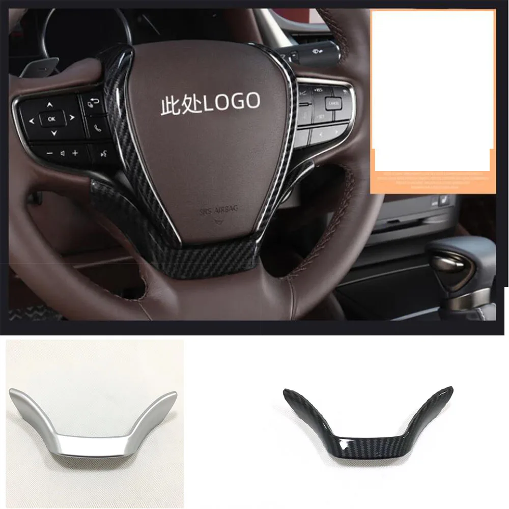 

For Lexus ES ES200 ES250 ES300h ES350 2018 2019 2020 2021 car Steering Wheel cover Trim Panel Frame Interior Accessories