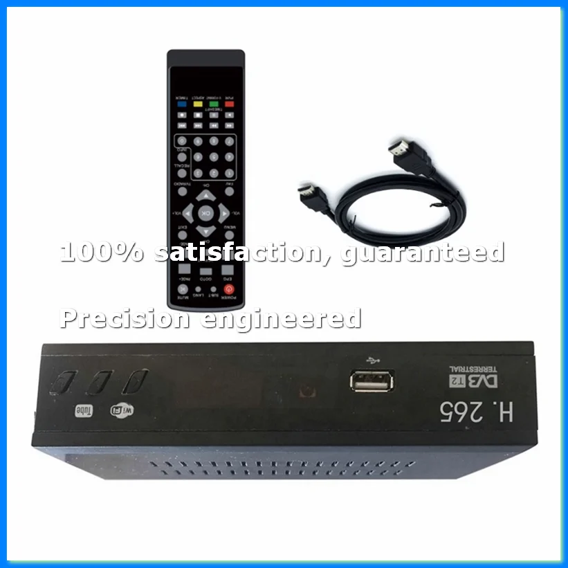 Фото Цифровой ТВ-тюнер DVB-T2 HEVC 265, HD-декодер 1080P, USB-приемник для эфирного ТВ, приставка, вилка EU-ELEC №1