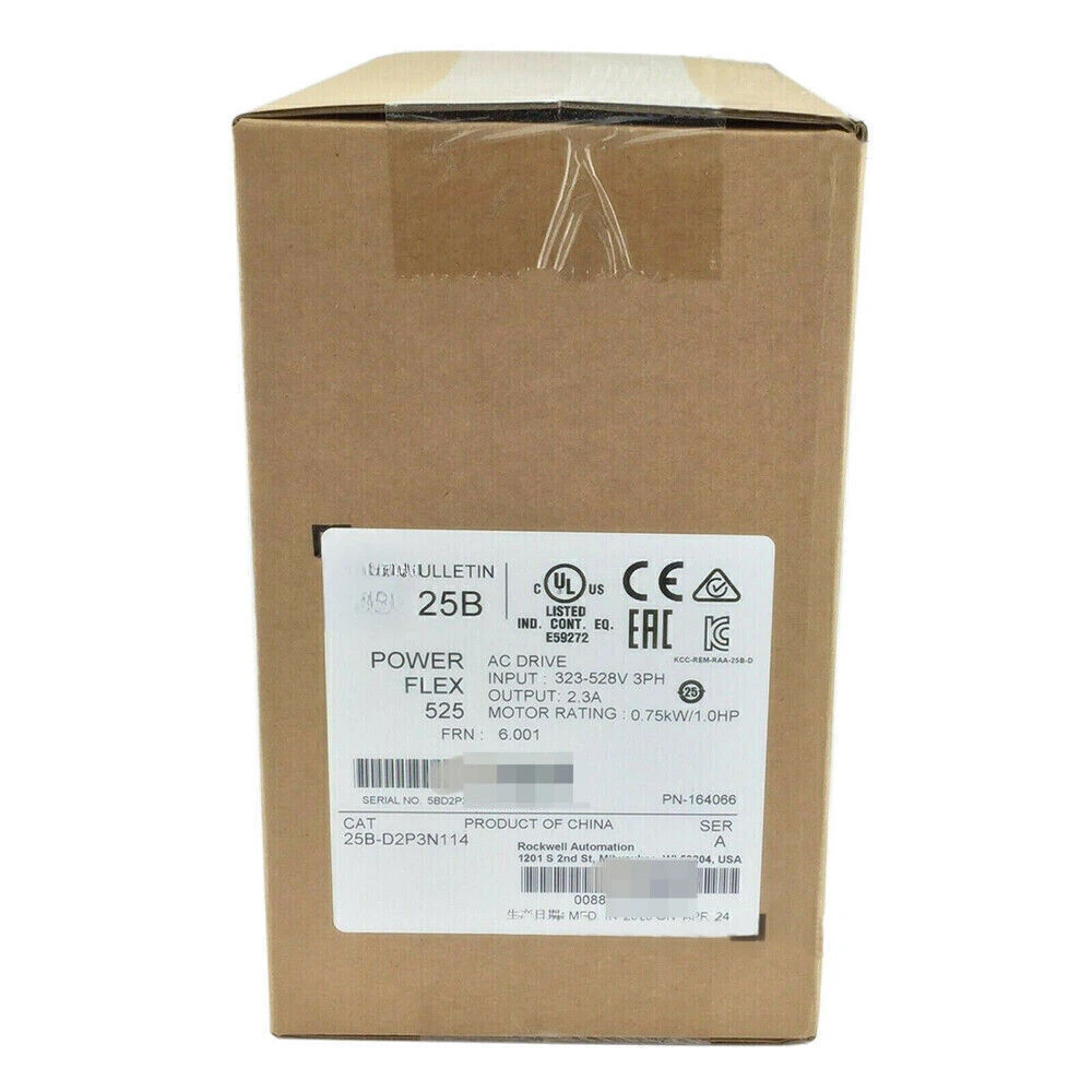 AB 25B-D2P3N114 PowerFlex 525 0 75 кВт 1 л.с. привод переменного тока 25BD2P3N114 шт.-