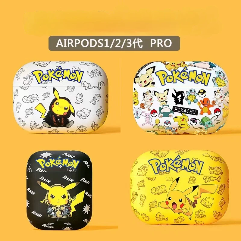 

Чехол для наушников с мультипликационным аниме покемонами AirPods1/2,AirPodsPro,AirPods3, Bluetooth-наушники