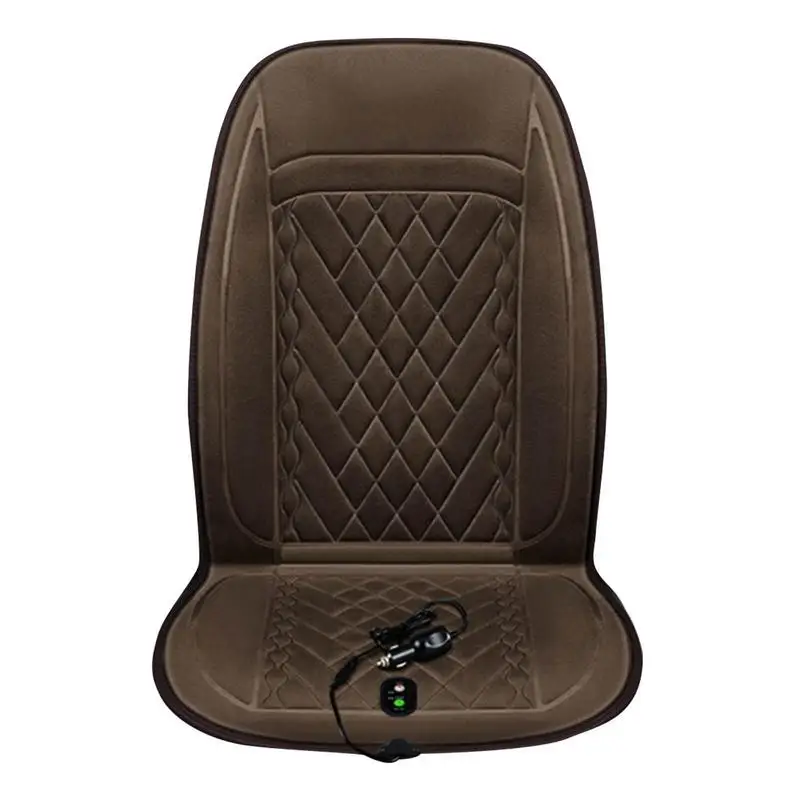 

Heating Car Seat Cover Universal Seat Cushion For 12V Cars In Cold Days Comfortable Flannel Automotive Seat Covers With 3 Gear