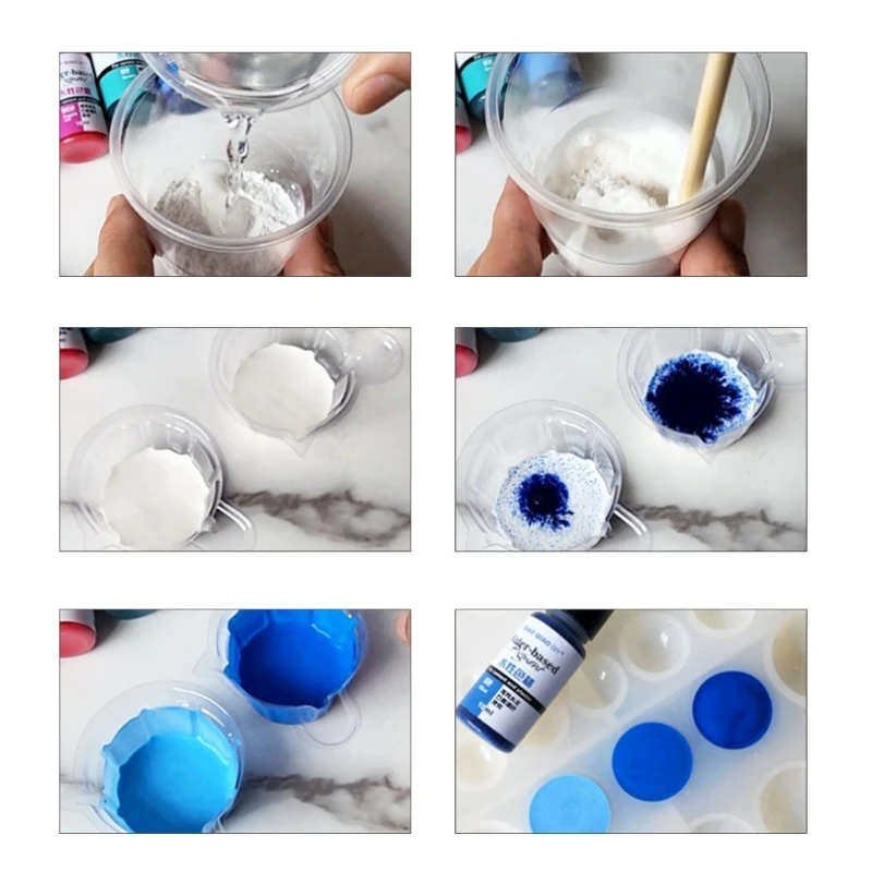 Q0KE Производство ювелирных изделий Силиконовый пигмент 8 Цветной тонер на водной