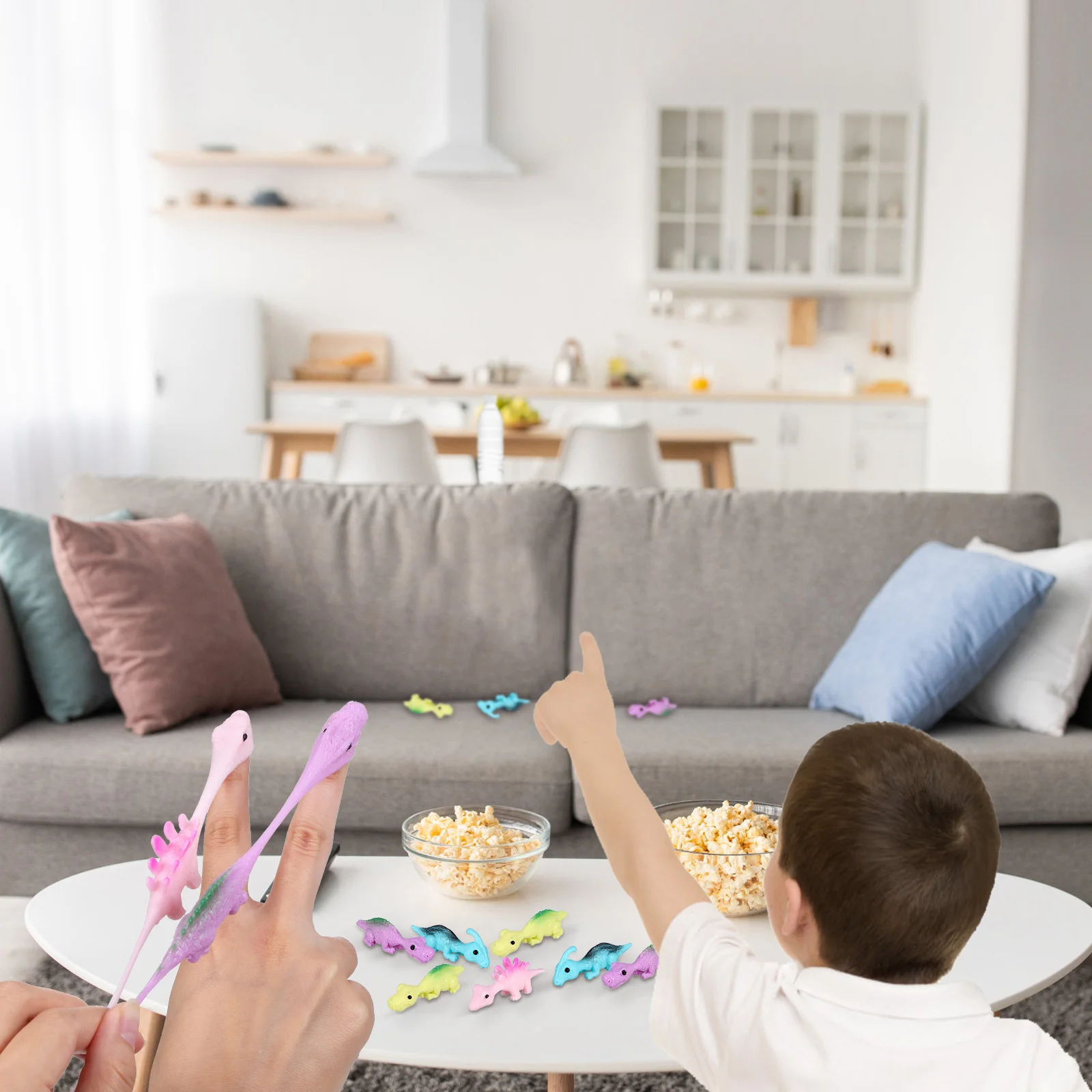 30 шт. катапульта-динозавр игрушка эластичные сенсорные игрушки забавные