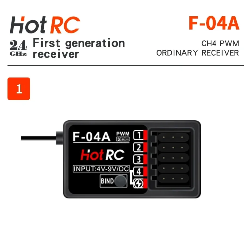 Фото HOTRC F-04A F-04B F-05A F-06A F-08A F-10A F-01A SBUS F-04BT F-06AT F-08AT F-01AT Приемник 2,4G 4/6/8/10CH для передатчика Hotrc №5