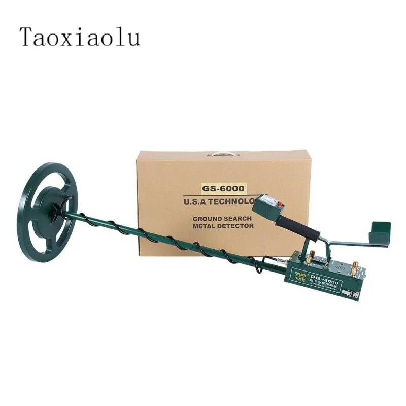 

with Charger GS-6000 Metal Detector Treasure Gold Silver Copper Hunter Digger Kit Headphone Max Depth 8.5m With LED Screen