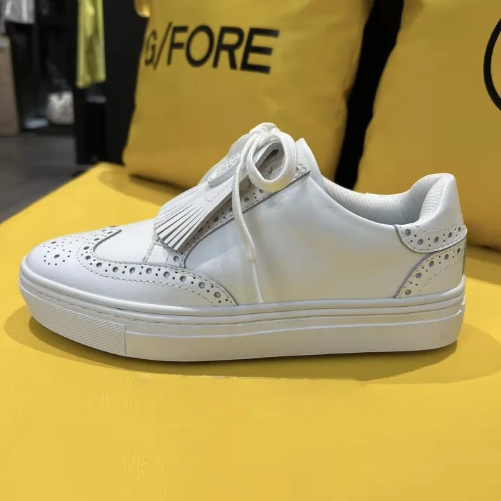 GF golf shoes women's shoes small white shoes board Ding transparent crystal sole skull with female sole outdoor leisure