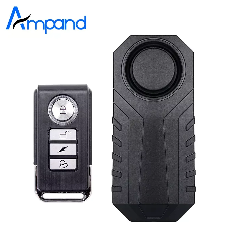 

Ampand Waterproof Bike Motorcycle Electric Bicycle Security Anti Lost Wireless Remote Control Vibration Detector Alarm