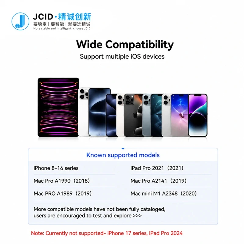 Фото Кабель JCID для восстановления и автоматического режима DFU для iPhone серий 8-16, iPad, Mac: система прошивки, диагностика, обслуживание №4