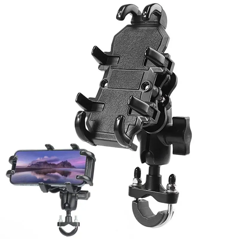 

Крепление для телефона на велосипед регулируемое крепление для телефона для скутера Универсальное крепление на руль для телефона устойчивое к тряске и стрессу
