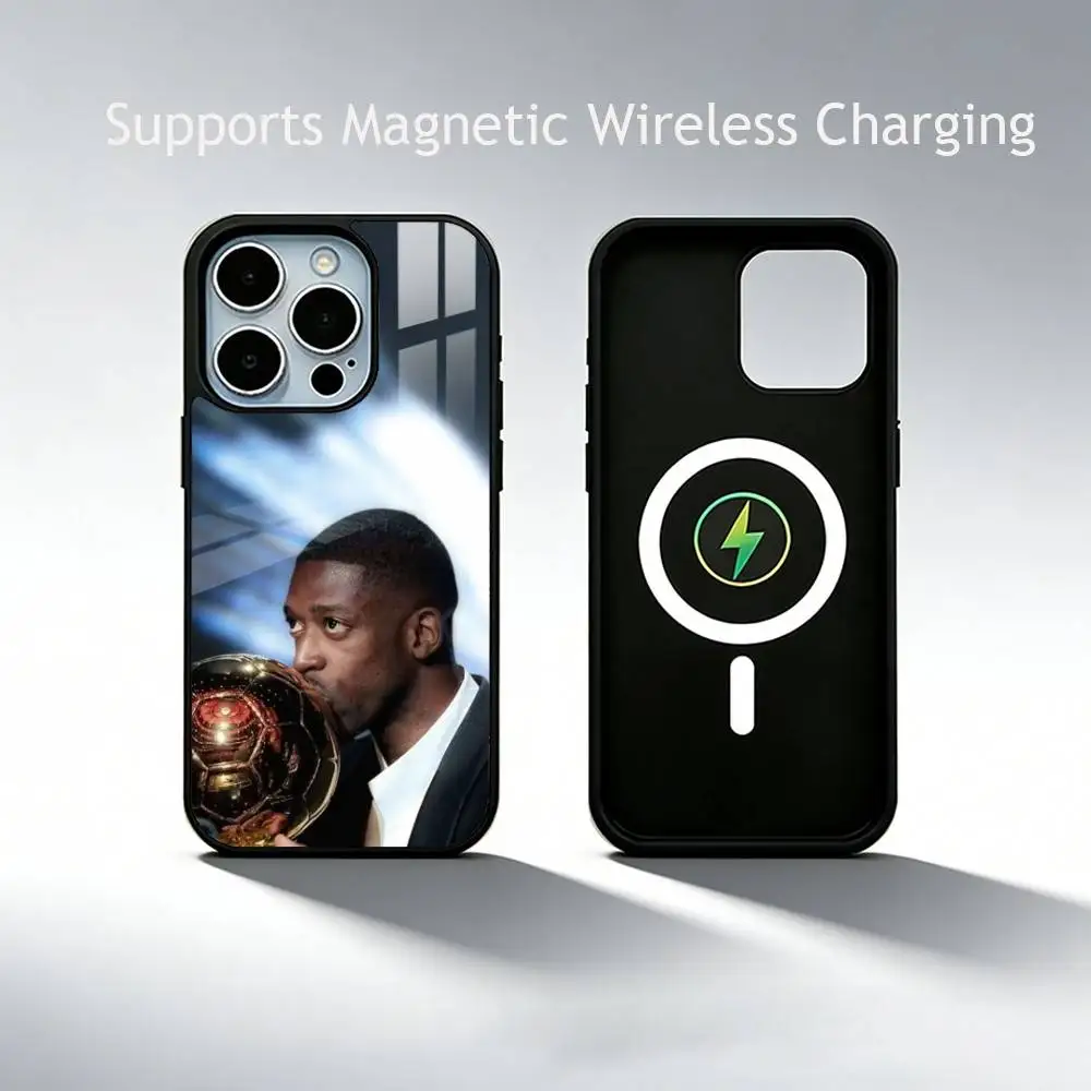 Чехол для телефона Football for Dembele для iPhone 17, 16, 15, 14, 13, 12, 11 Plus, Pro с поддержкой магнитной беспроводной зарядки (art.: 3920dbf5c8b6d) - 3920dbf5c8b6d