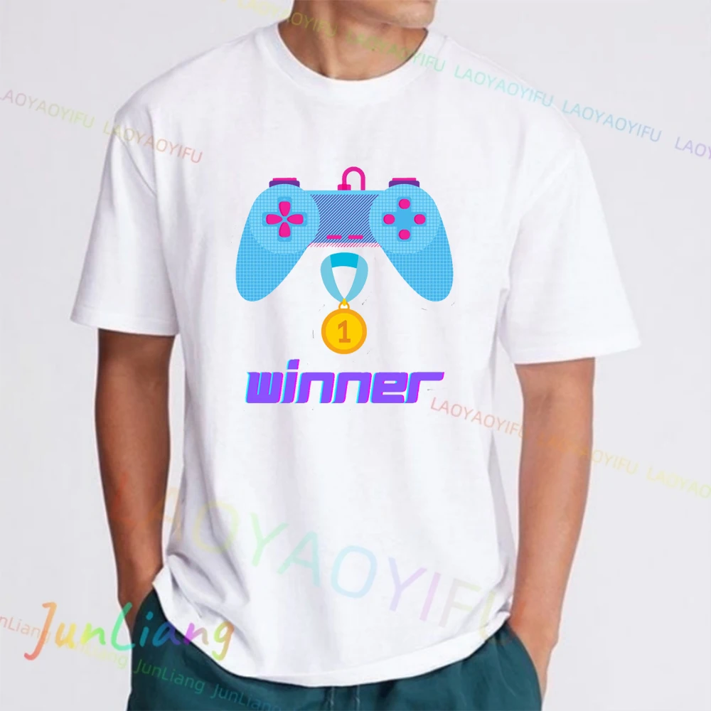 Веселая и юмористическая мужская футболка I’m The Winner мужские рубашки с рисунком