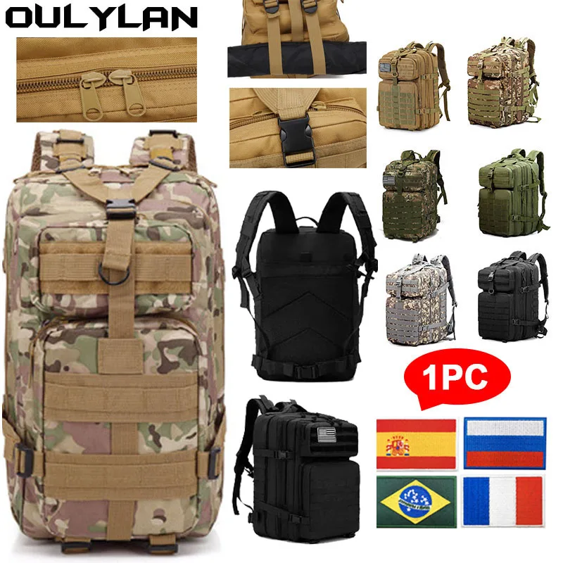 

OULYLAN 50L/30L Outdoor Travel Rucksack Bag Tactical Backpack Outdoor Softback Fishing Rucksack Hiking Camping Hunting Bags