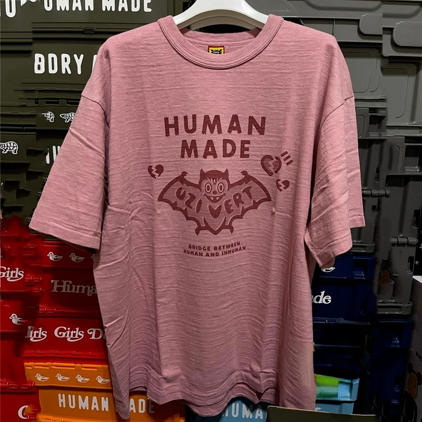 

2022ss Human Made T-Shirt Men Women 1:1 Best Quality T Shirt Bat Graphic Print Human Made Tee Tops