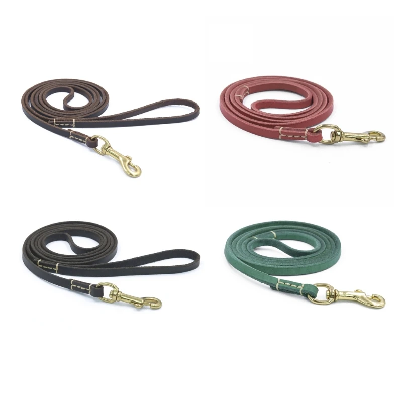 

150/200cm Dog Leash with Alloy Buckle Solid Color Kitten Traction Rope Walking Leash for Small Pet Dog Cat Anti-Escape