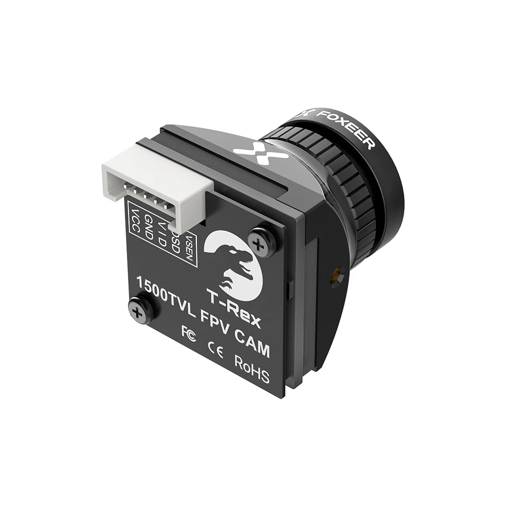 Фото Foxeer T-Rex Micro 1500TVL Super WDR FPV-камера 4:3/16:9 с переключаемым режимом PAL/NTSC, низкой задержкой, 19*19 мм, пластиковая, для FPV-гонок и фристайла. №3