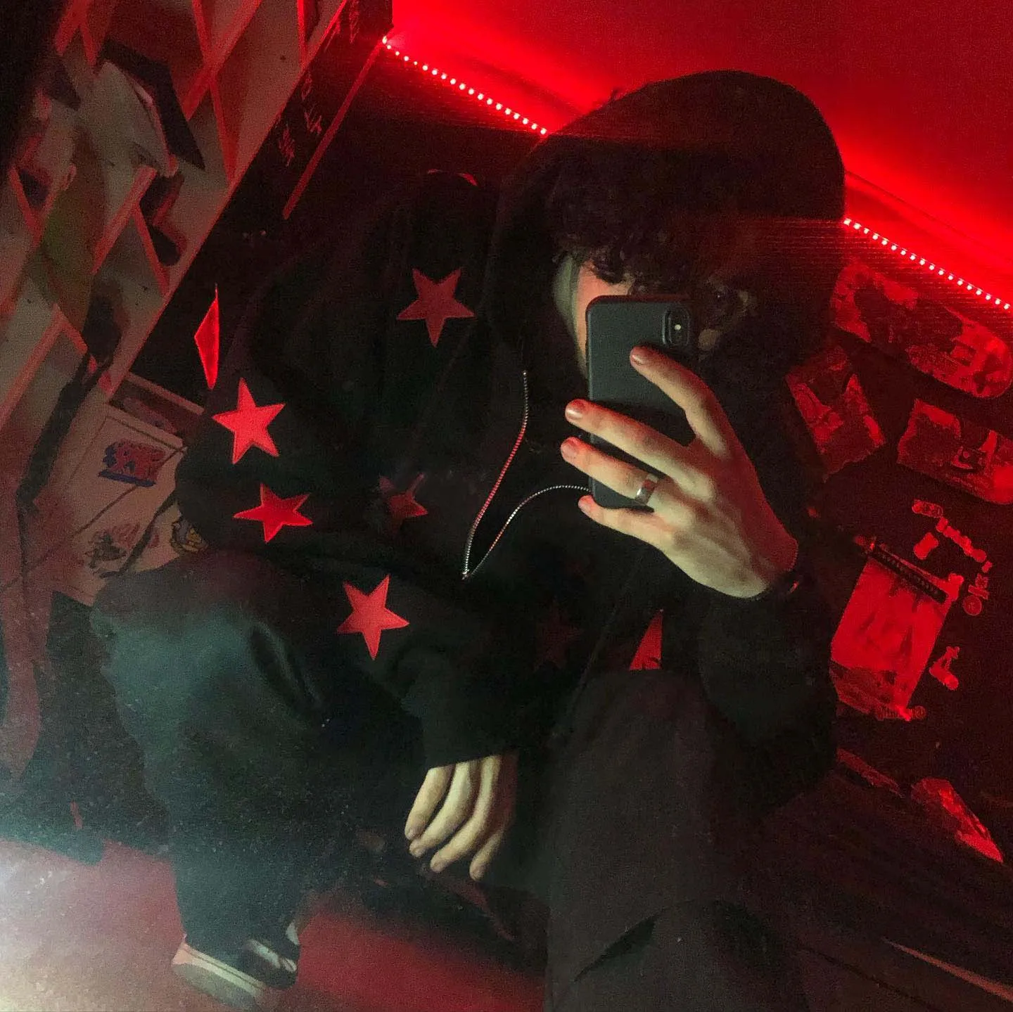 Новинка винтажная модная мужская Толстовка со звездами и рапиками с длинными