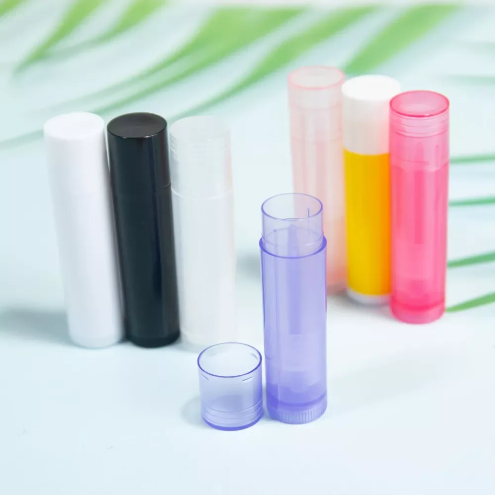 

Pcs/lot 5g 5ml Refillable Lipstick Tube Lip Balm Containers Empty Cosmetic Containers Lotion Container Clear Travel Bottle