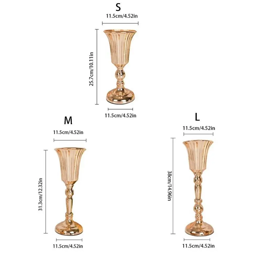 Романтическая Золотисто-железная Ваза Для Цветов Ручная Работа Современный