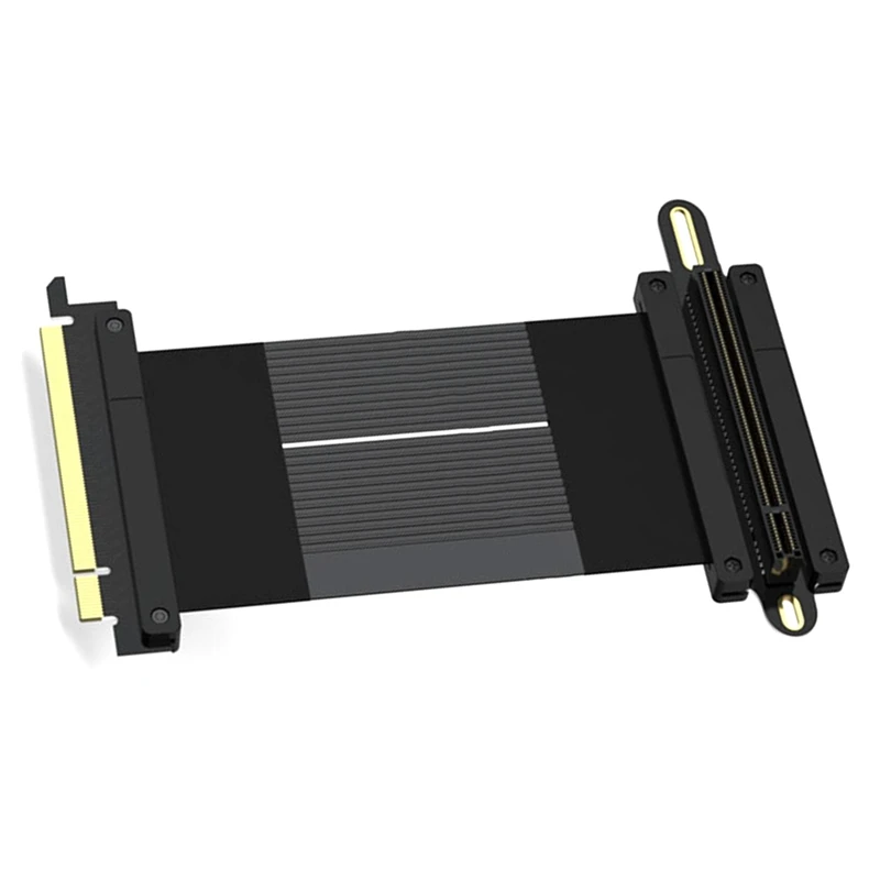 

Кабель-удлинитель для видеокарты PCI-E 4,0 16X, кабель для видеокарты с углом 90 градусов, Кабель-адаптер для видеокарты PCIE X16