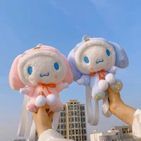 sanrio cute cinnamoroll plush bag cartoon anime sweet japanese shoulder bag female cute blush bunny toy bag holiday gift