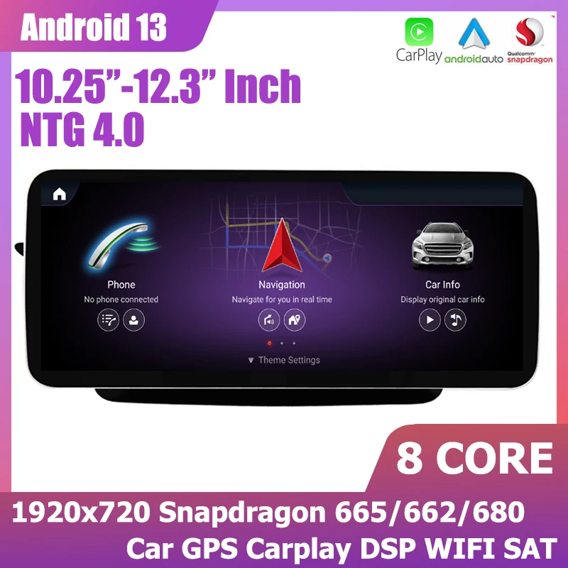 12 3 "автомобильный Android 13 стерео Carplay GPS плеер мультимедиа для Mercedes Benz E-Class W212 S212