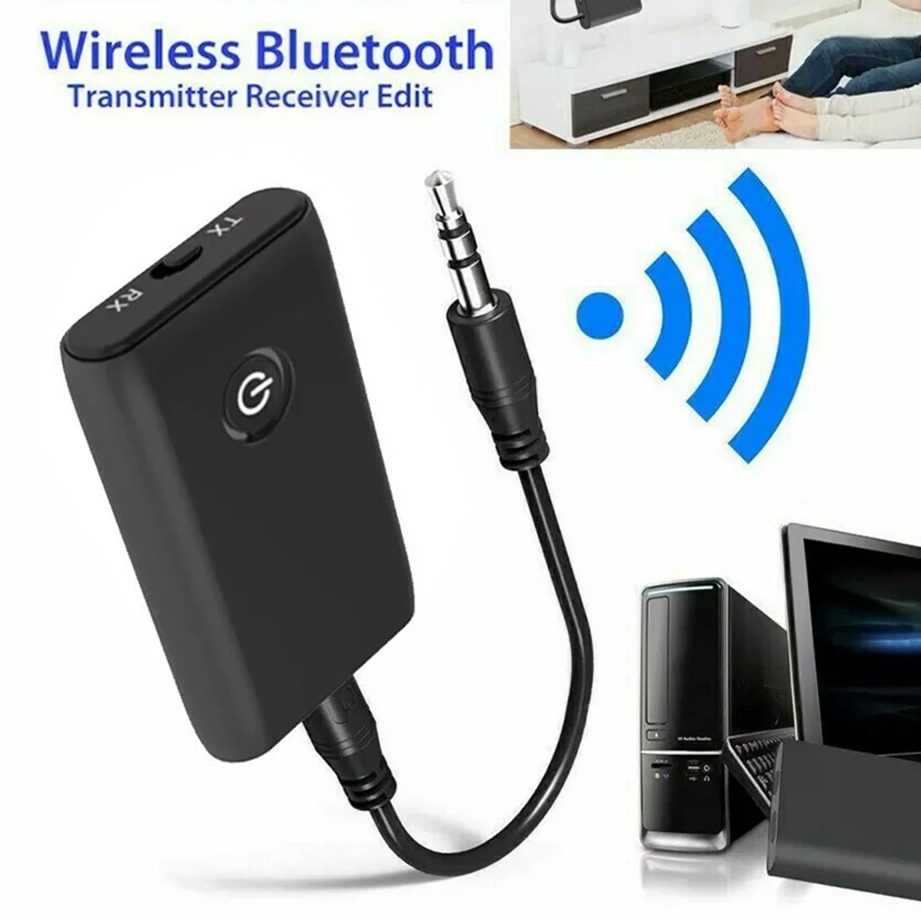 

in 1 Bluetooth 5.0 Transmitter Receiver TV PC Car Speaker 3.5mm AUX Hifi Music Audio Adapter/Headphones Car/Home Stereo Device