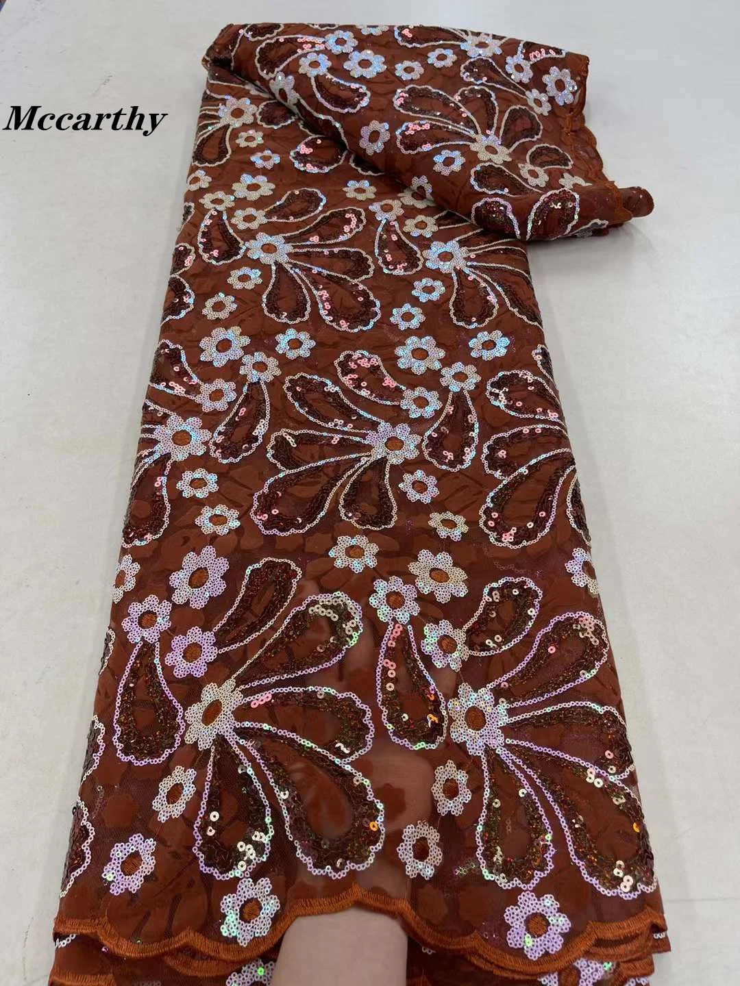 

Лидер продаж, тюль, африканская кружевная ткань с блестками, нигерийская Высококачественная французская сетчатая вышивка, 5 ярдов, Женская сетчатая кружевная ткань для свадьбы