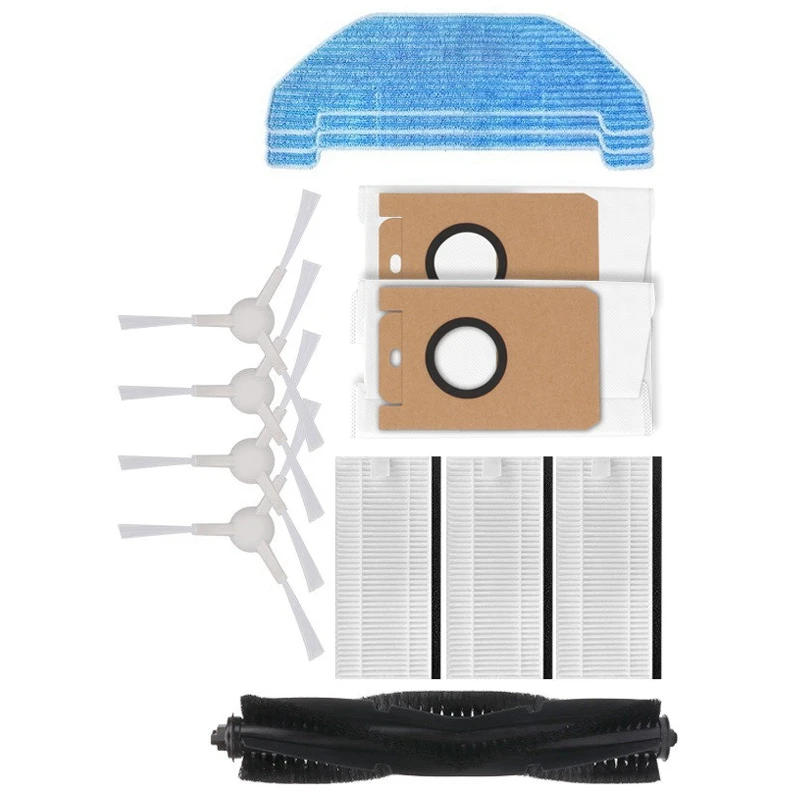 

13Pcs Accessories Washable Main Side Brush Mop Cloth HEPA Filter Dust Bag For Neabot Q11 Robot Vacuum Cleaner