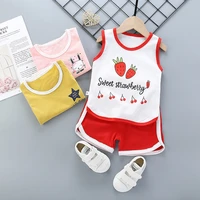 baby boys girls cotton casual design clothes kids cartoon pattern tee t shirt shorts suits toddler tracksuit cute clothing top