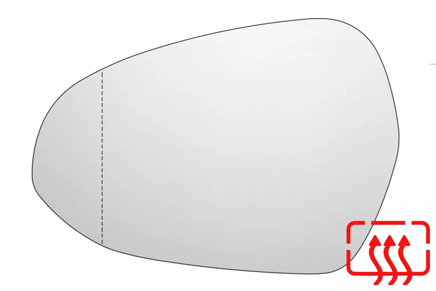 Зеркальный элемент левый KIA K5