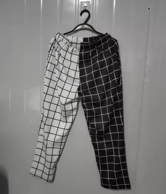 

Брюки в клетку с высокой талией, в стиле Харадзюку