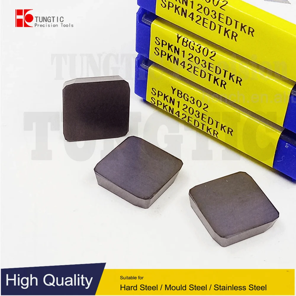 SPKN1203EDTKR YBG302 Сменные фрезерные вставки карбидная фреза для CNC SPKN 1203EDTKR