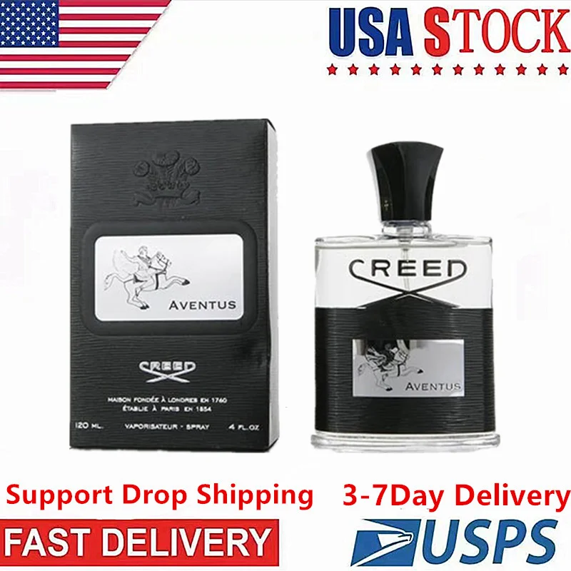 

Creed Aventus Perfumes Men Cologne 120ml High Fragrance Deodorant Good Quality US 3-7 Business Days Fast Shipping