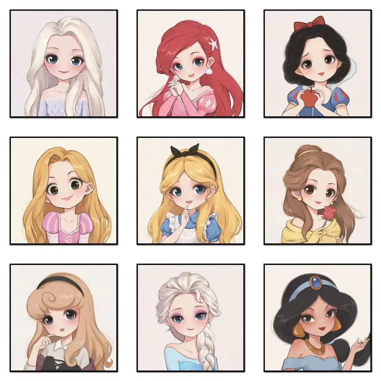 

DIY Diamond Painting Kit for Kids Children Cartoon Disney Princess Crystal Rhinestone Embroidery Art Craft Gift