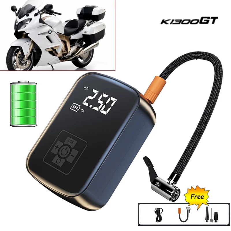 

Для BMW K1300GT K1300 K 1300 GT 2009 2010 2011 2012 2013 беспроводные шарики для накачки шин для мотоцикла велосипеда лодки Многофункциональный инфлятор шин
