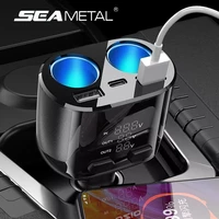12v car charger usb auto cigarette lighter socket splitter phone charging pd charge port fast charging independent switch goods