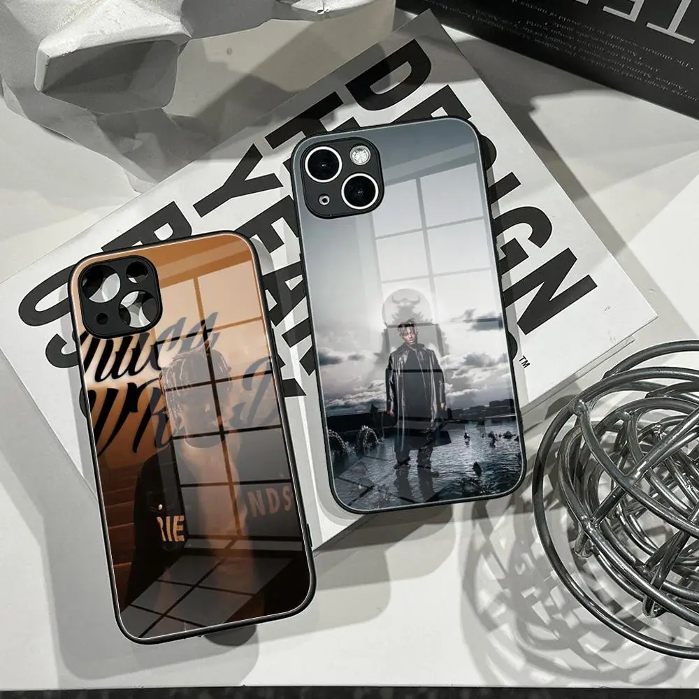 Фото Чехол для телефона J-Juice WRLD Singer Cool для iPhone 17 16 15 14 13 12 Pro Max Plus, противоударный, с гальваническим металлическим бампером №1