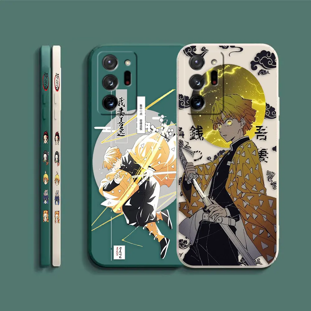 Case For Samsung Galaxy A90 A80 A70 A60 A50 A40 A30 Note 20 10 M33 Pro Plus Lite Ultra 4G 5G Case  Kimetsu No Yaiba Demon Slayer