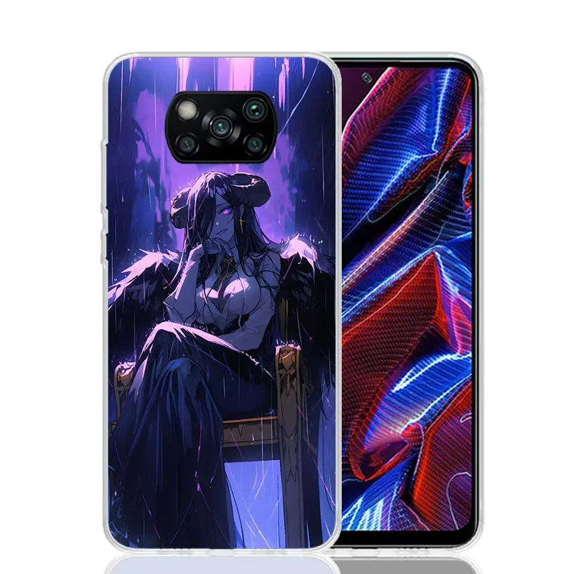 Фото Чехол для телефона Albedo Overlord Anime для Xiaomi Poco X7 X6 X5 X4 X3 Nfc F7 Ultra F5 F6 Pro F3 F4 Gt M6 M5S M4 M3 Art Soft Coque Cove №4