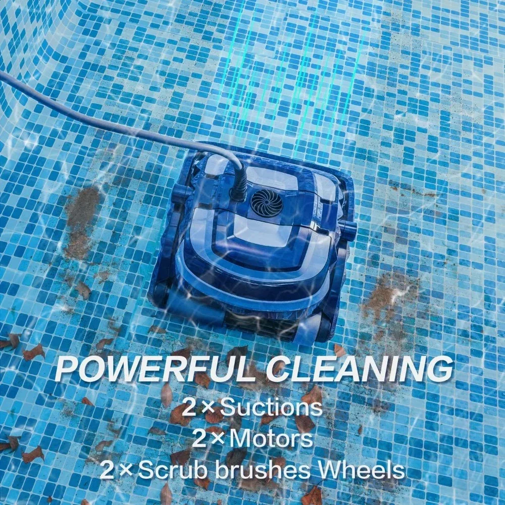 Роботизированный очиститель для бассейна наземных бассейнов длиной до 55 футов