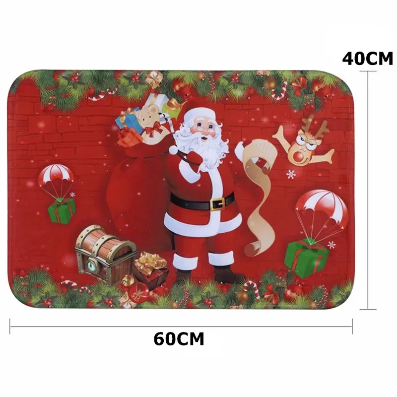 Рождественский напольный коврик