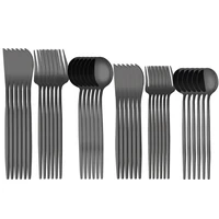 36 pieces cutlery set dessert spoon knife fork stainless steel dinnerware set tableware dishwasher safe