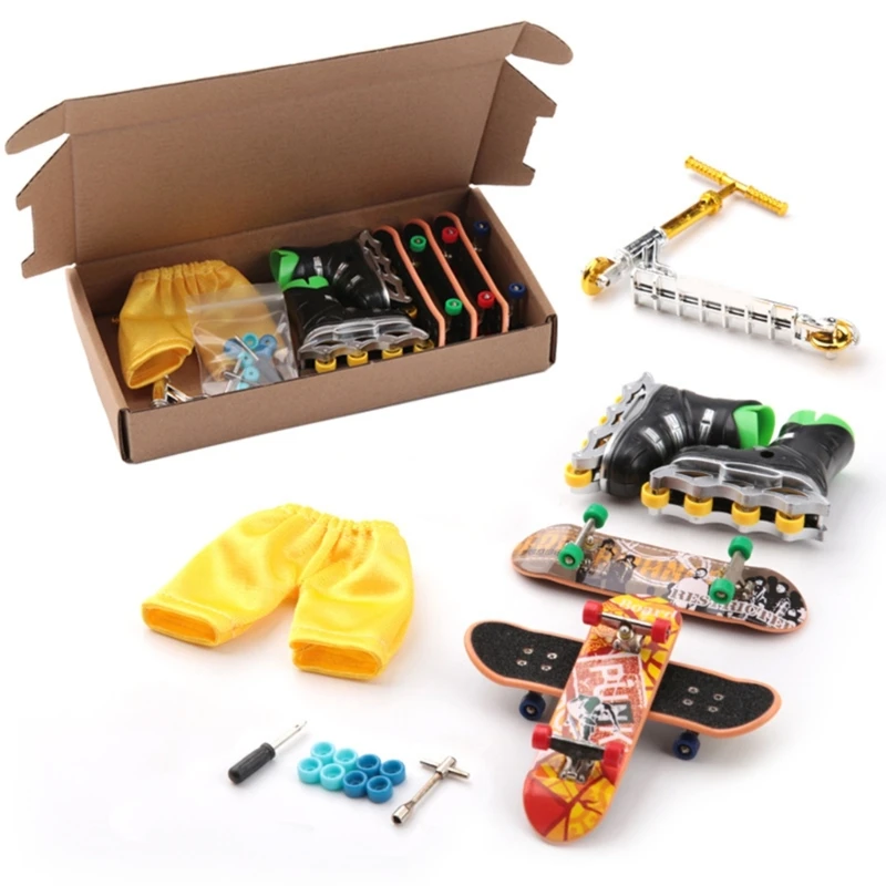 

Fashionable Fingerboard Mini Finger Boards Two Wheel Scooter Skate Trucks Finger Skateboard for Kids Toys Children Gift