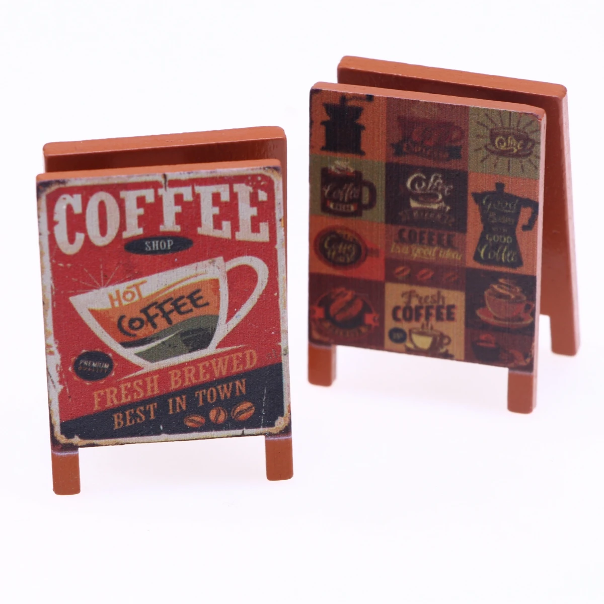 

Миниатюрные деревянные вывески для кукольного домика 4 шт.