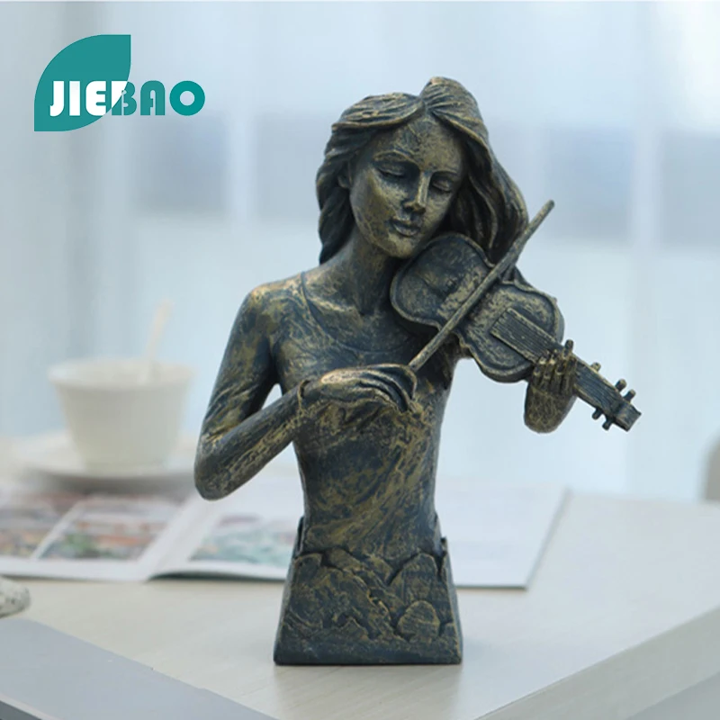 

Hot Figure Fbstraction Musical Instrument Resin Crafts Statue For Home Living Decorative Ornament