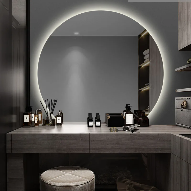 Nordic Light Mirror Bathroom Lens Design Big Body Quality Mirrors Living Room Hairdressing Ozdoby Do Pokoju Home Accessories