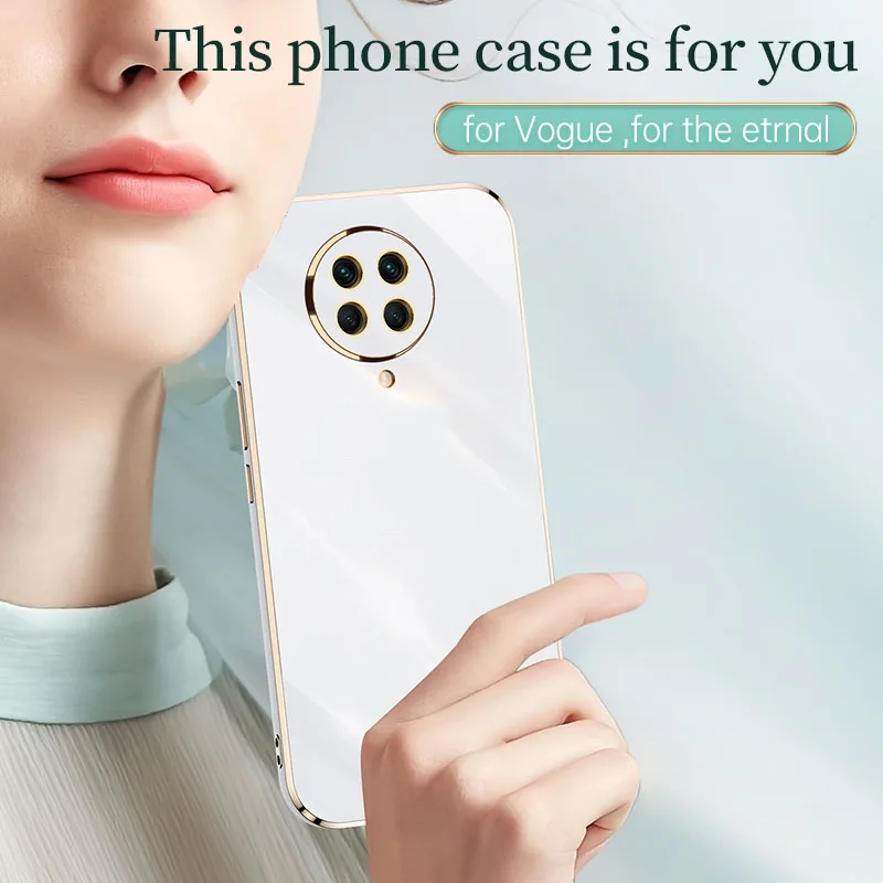 luxury square plating phone case for xiaomi poco f2 pro pocof2 pro shockproof soft tpu silicone back cover fundas free global shipping