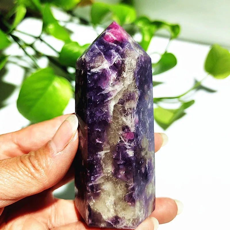 

Natural Unicorne Tourmaline And Mica Sheet Symbiotic Mineral Home Decoration Wand Magic Reiki Meditation Chakra Healing Crystal