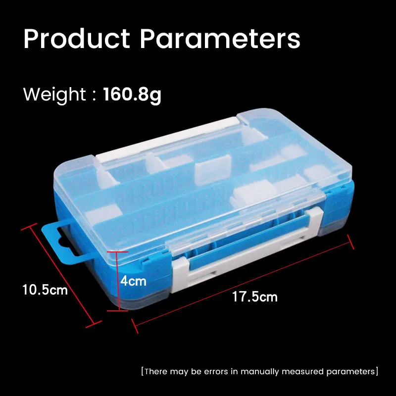 Bazooka Fishing Tackle Box Storage Organizer Removable Dividers Soft Bait Protection Function Thicker Frame Lure Box enlarge